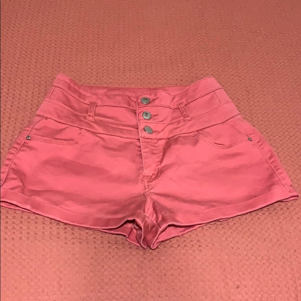 Refuge Pink Denim Shorts
